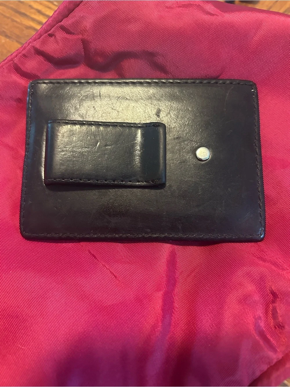 Coach compact leather